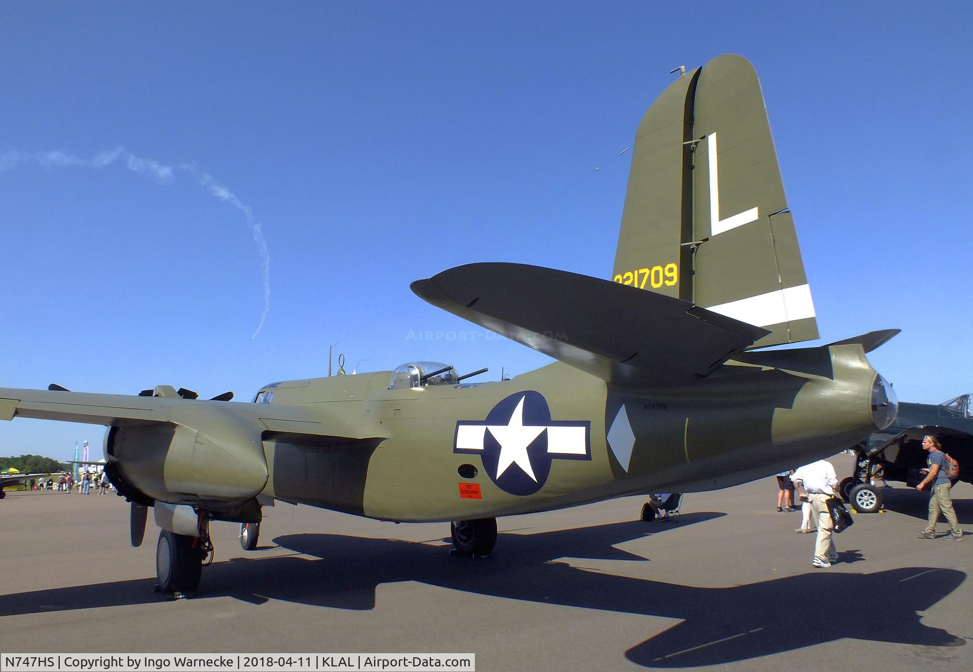 N747HS, 1943 Douglas A-20G-40-DO Havoc C/N 21356, Douglas A-20G-40-DO Havoc at 2018 Sun 'n Fun, Lakeland FL