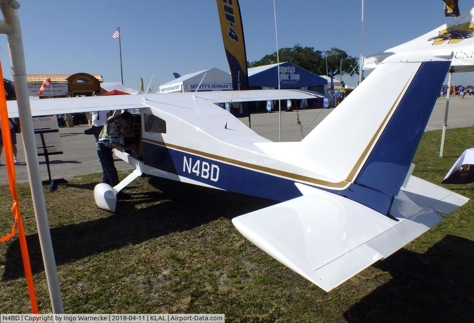 N4BD, 1975 Bede BD-4 C/N 800, Bede BD-4 at 2018 Sun 'n Fun, Lakeland FL