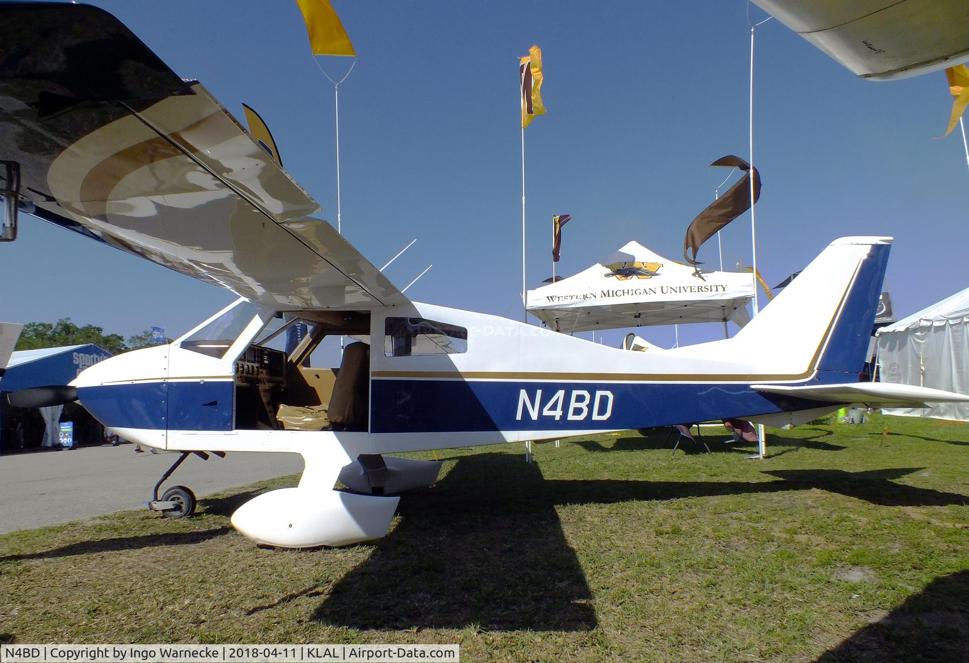N4BD, 1975 Bede BD-4 C/N 800, Bede BD-4 at 2018 Sun 'n Fun, Lakeland FL