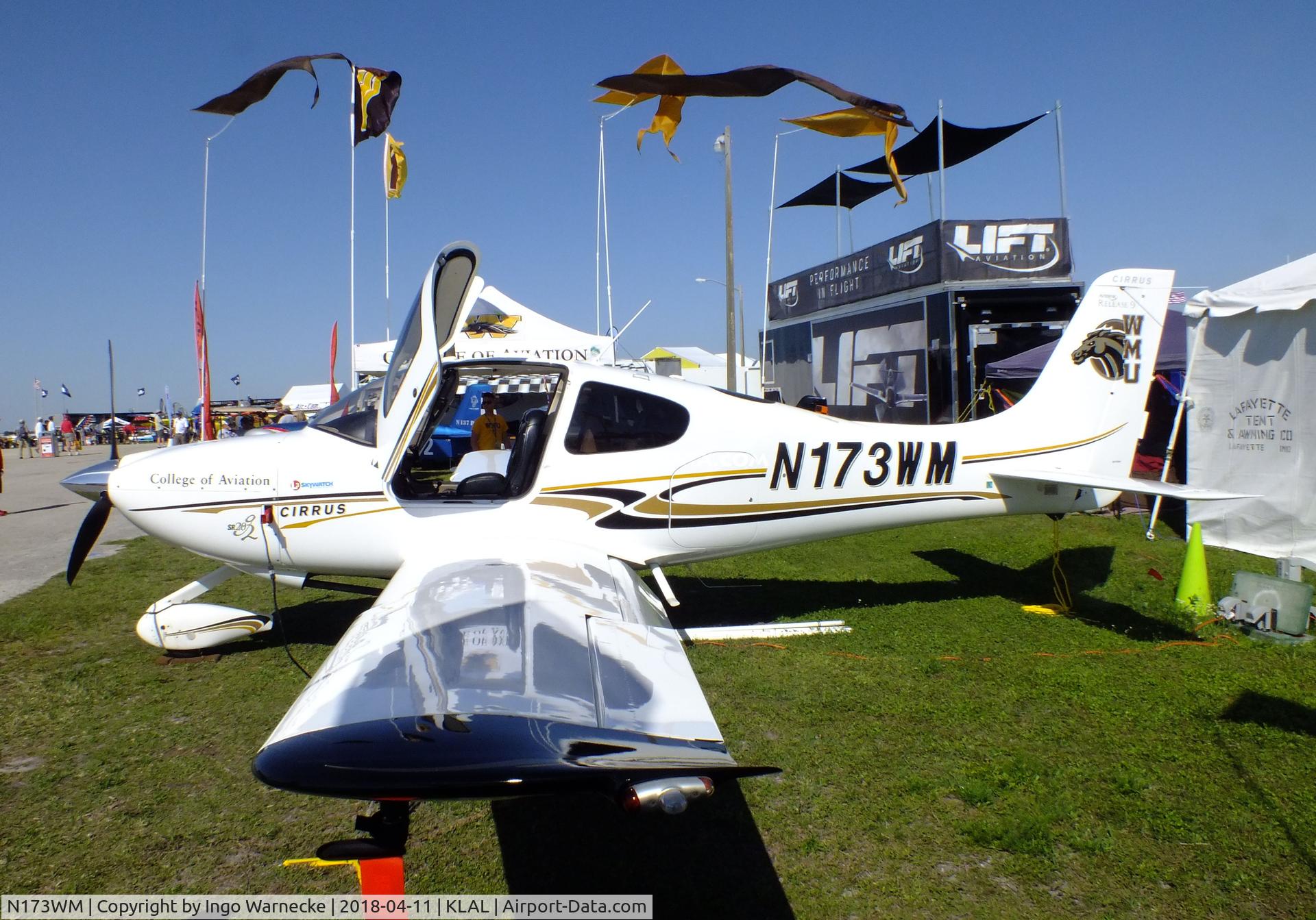 N173WM, 2006 Cirrus SR20 C/N 1739, Cirrus SR20 at 2018 Sun 'n Fun, Lakeland FL