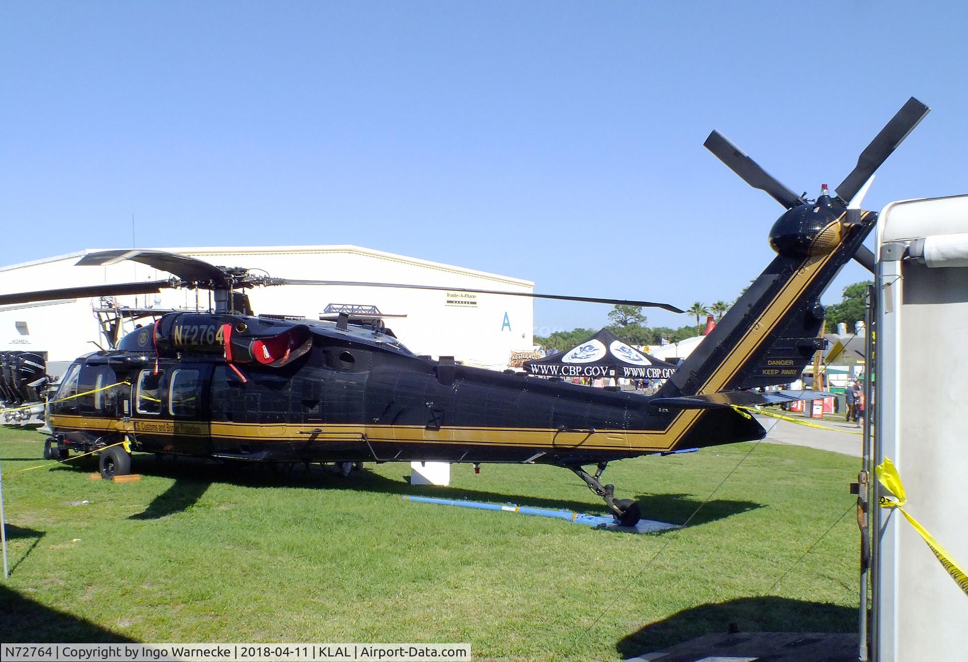 N72764, 2008 Sikorsky UH-60M Black Hawk C/N 70-3429, Sikorsky UH-60M Black Hawk of US Customs and Border Protection at 2018 Sun 'n Fun, Lakeland FL