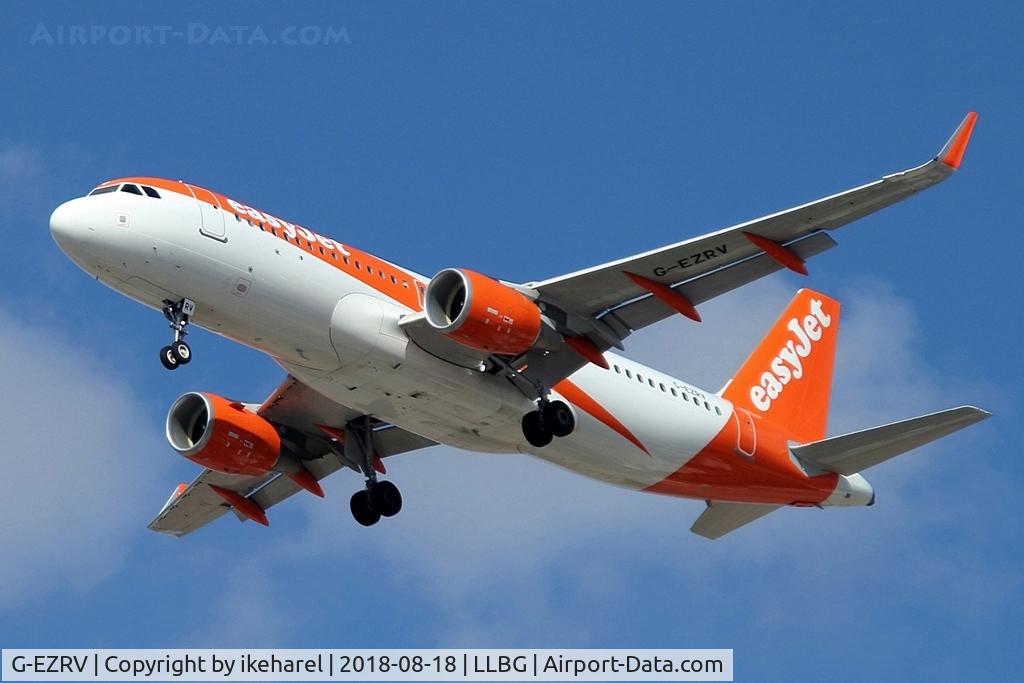 G-EZRV, 2018 Airbus A320-214 C/N 8263, Flight from Bordeaux.