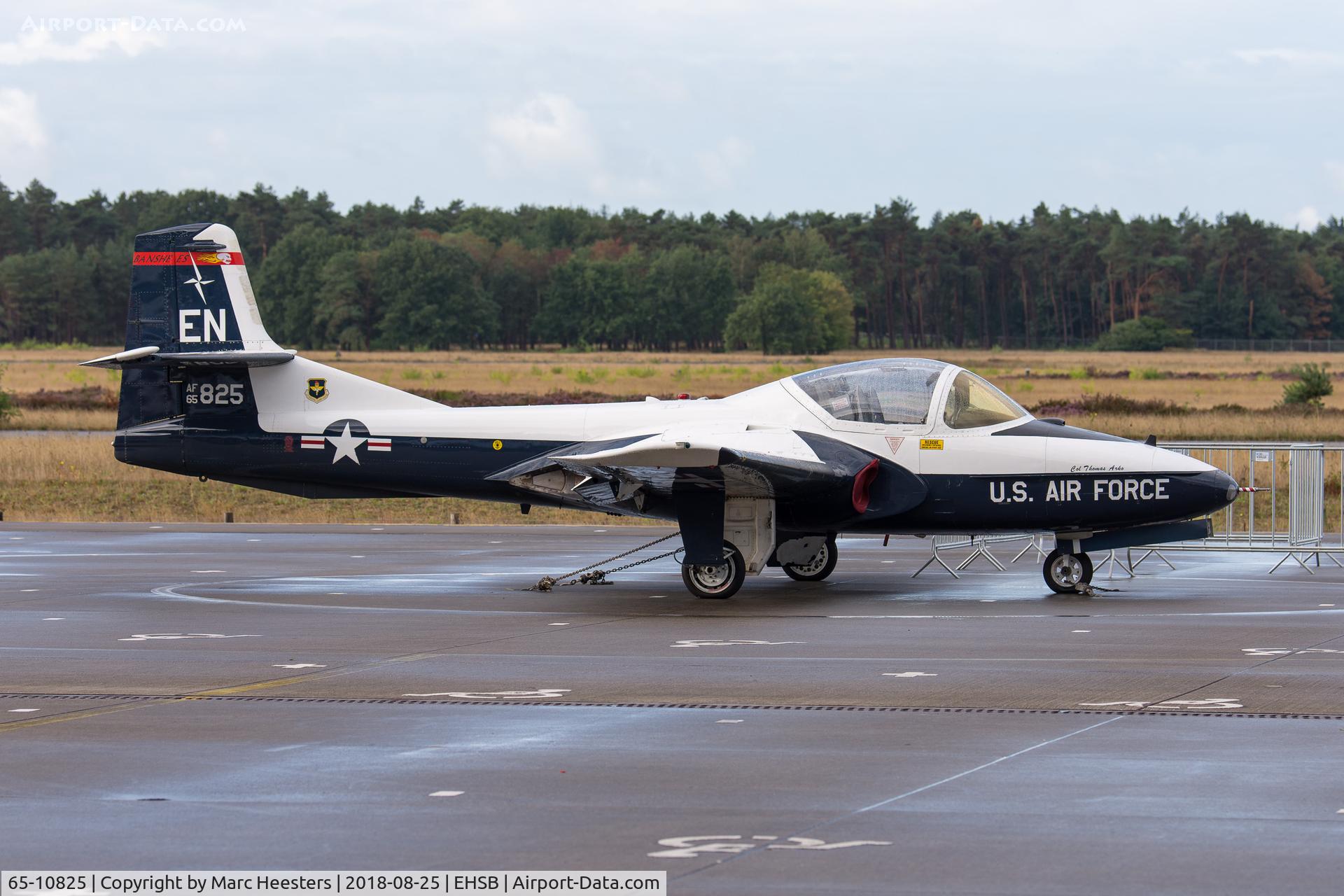 65-10825, 1965 Cessna T-37B Tweety Bird C/N 40904, Ex 80 FTW at Sheppard AFB, to Soesterberg museum, by Aug 2011. Now for the first time temporarily on display for a weekend and than back in storage presumably.