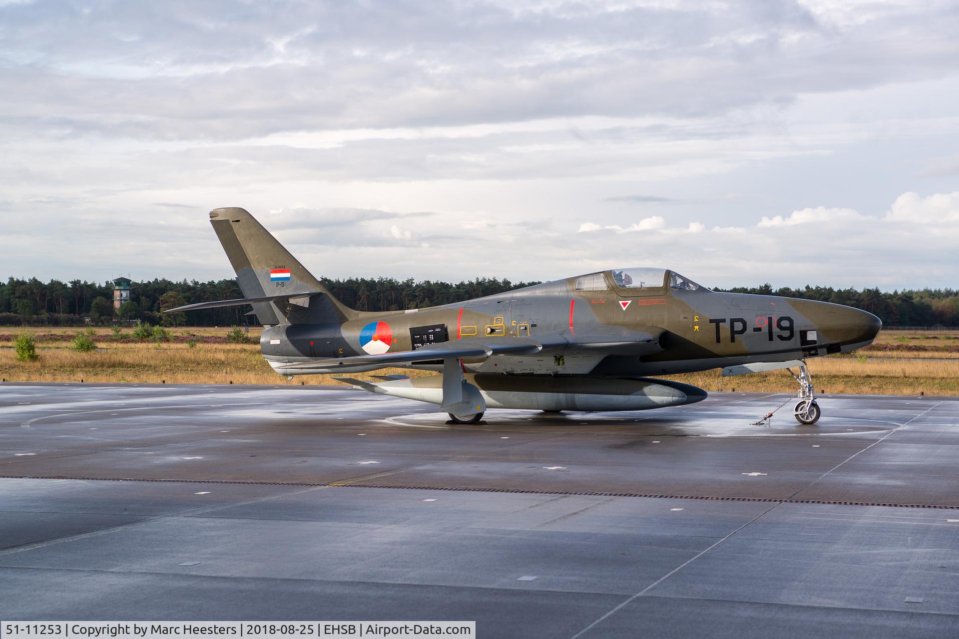 51-11253, 1955 Republic RF-84F Thunderflash C/N 134, 51-11253 as TP-19, the Dutch AF registration. Now in the Museum in Soesterberg