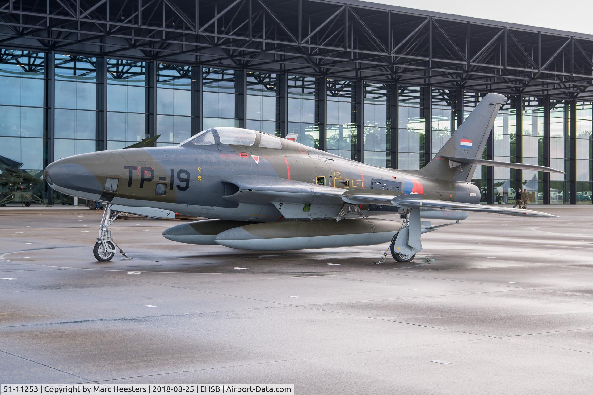 51-11253, 1955 Republic RF-84F Thunderflash C/N 134, 51-11253 as TP-19, the Dutch AF registration. Now in the Museum in Soesterberg