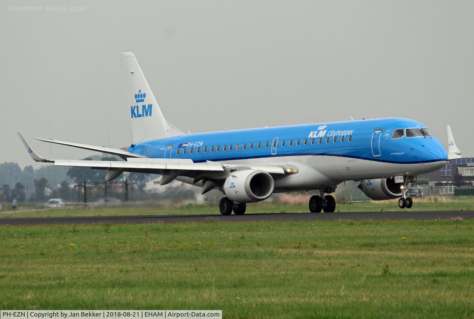 PH-EZN, 2010 Embraer 190LR (ERJ-190-100LR) C/N 19000342, Schiphol Amsterdam