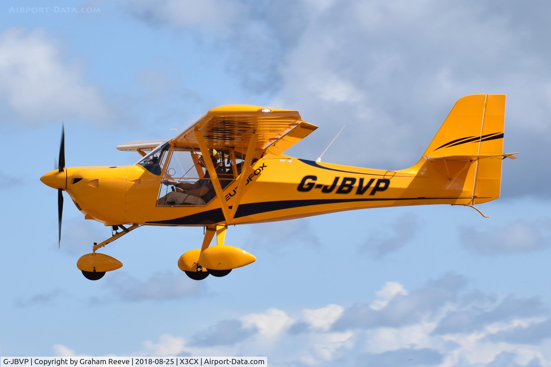 G-JBVP, 2017 Eurofox 3K C/N 52517, Landing at Northrepps.