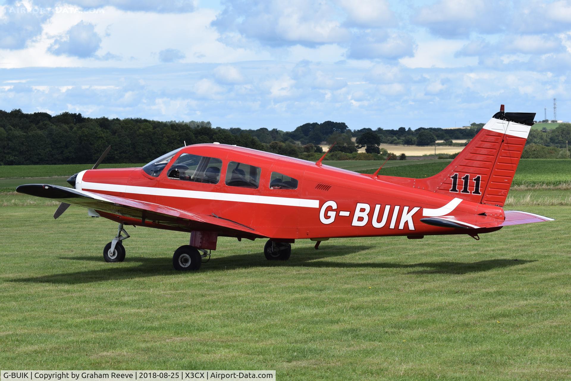 G-BUIK, 1979 Piper PA-28-161 Cherokee Warrior II C/N 28-7916469, Parked at Northrepps.