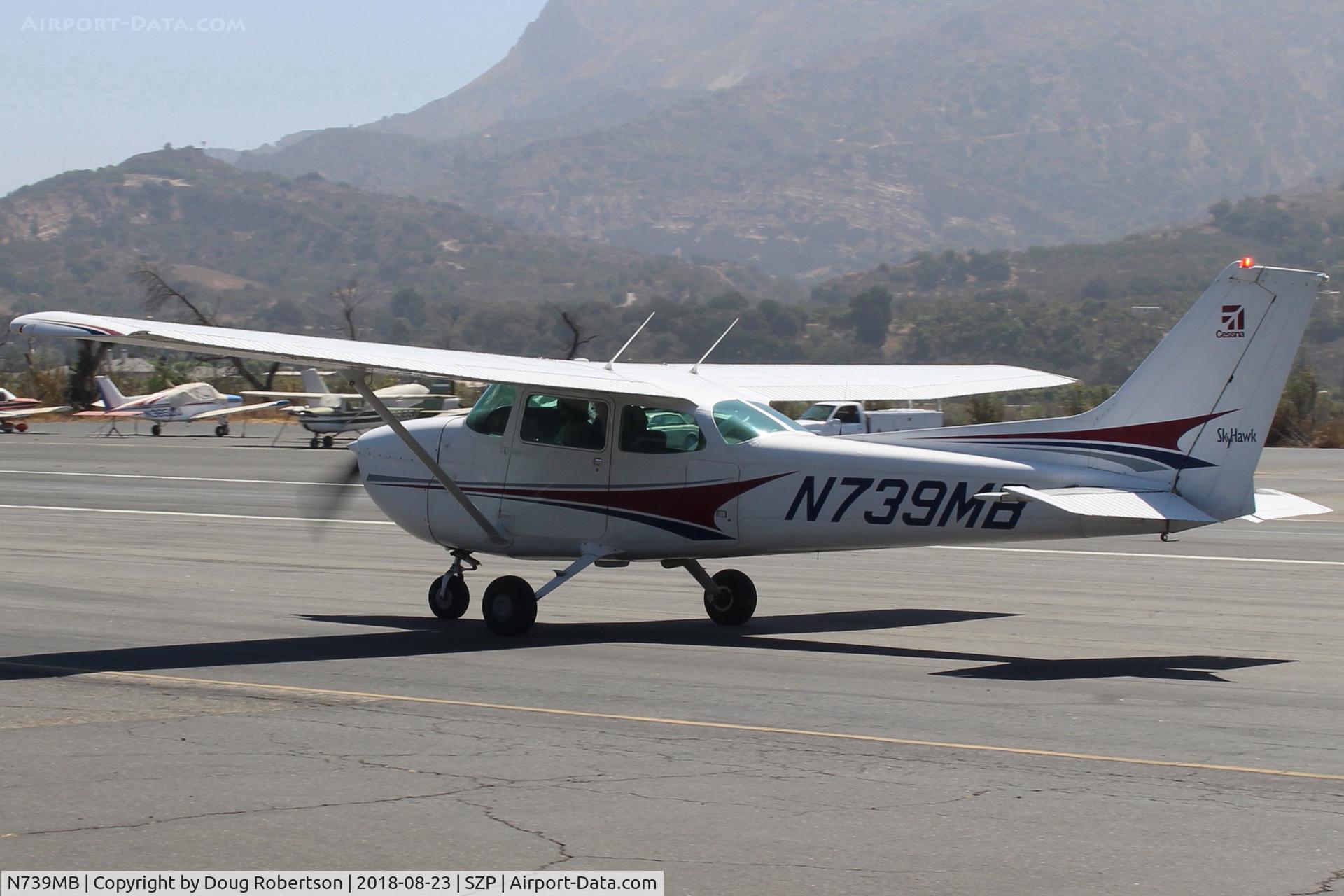 N739MB, 1978 Cessna 172N C/N 17270641, 1978 Cessna 172N SKYHAWK, Lycoming O-320-H2AD 160 Hp, taxi back
