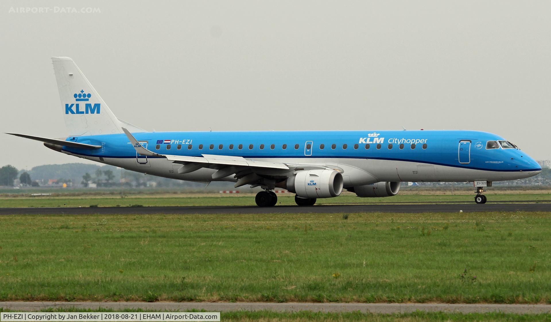 PH-EZI, 2009 Embraer 190LR (ERJ-190-100LR) C/N 19000322, Schiphol Amsterdam