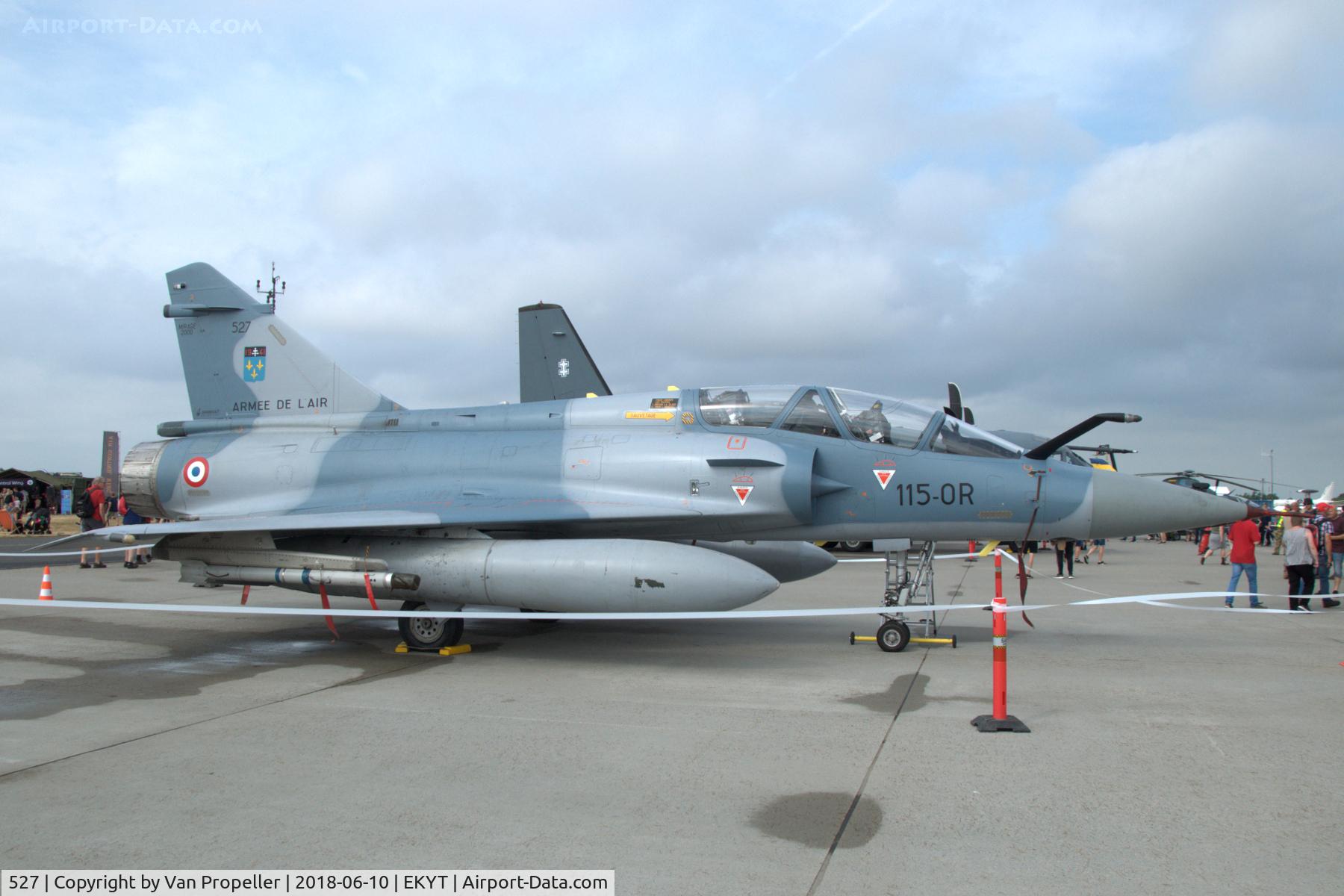 527, Dassault Mirage 2000B C/N 409, French Air Force Dassault Mirage 2000B at Aalborg Air Show 2018, Denmark
