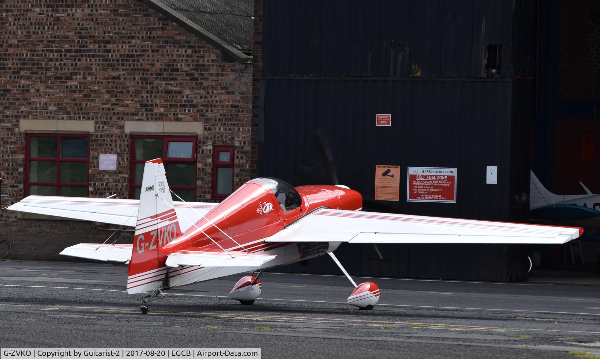 G-ZVKO, 2000 Zivko Edge 360 C/N 1, At City Airport Manchester