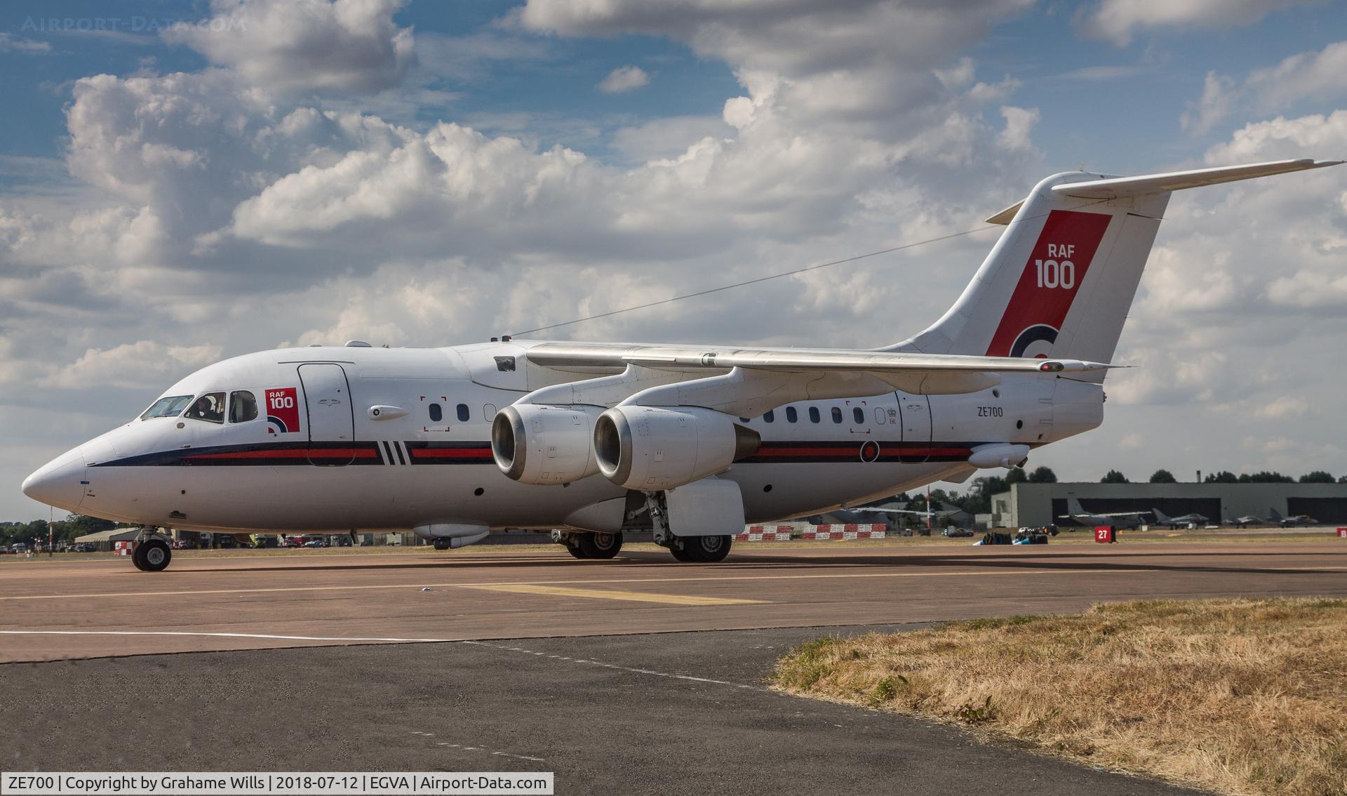 ZE700, 1984 British Aerospace BAe.146-100 CC.2 C/N E1021, BAe 146 CC2 ZE700 32 Sqd RAF Fairford 12/7/18