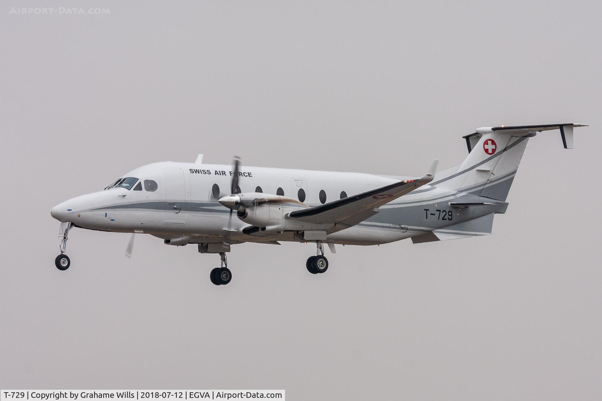 T-729, 1997 Beech 1900D C/N UE-288, Beech 1900D T-729 LTdB Swiss AF Fairford 12/7/18