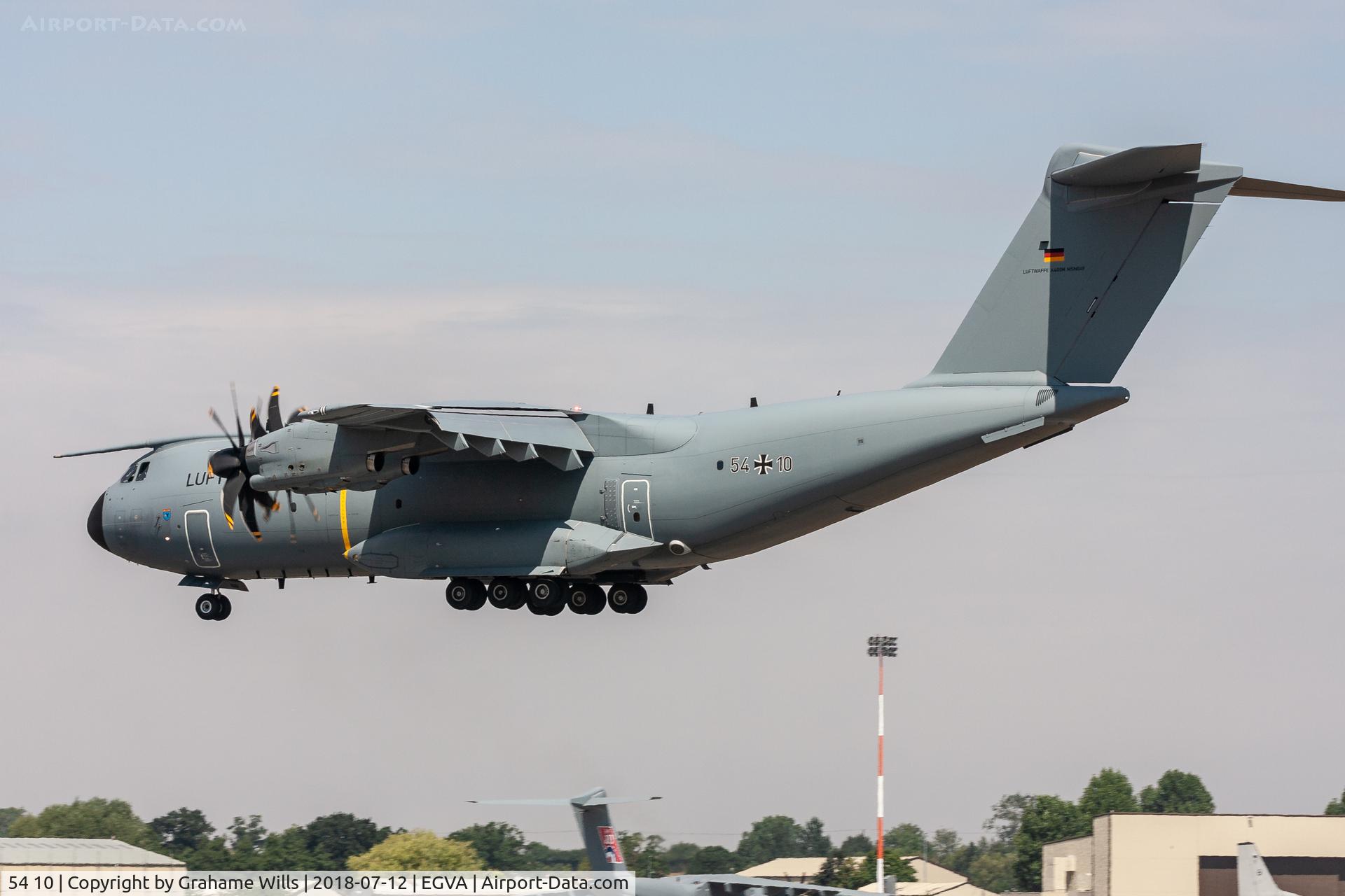 54 10, 2017 Airbus A400M Atlas C/N 049, Airbus A400M 5410 LTG 62 German AF Fairford 12/7/18