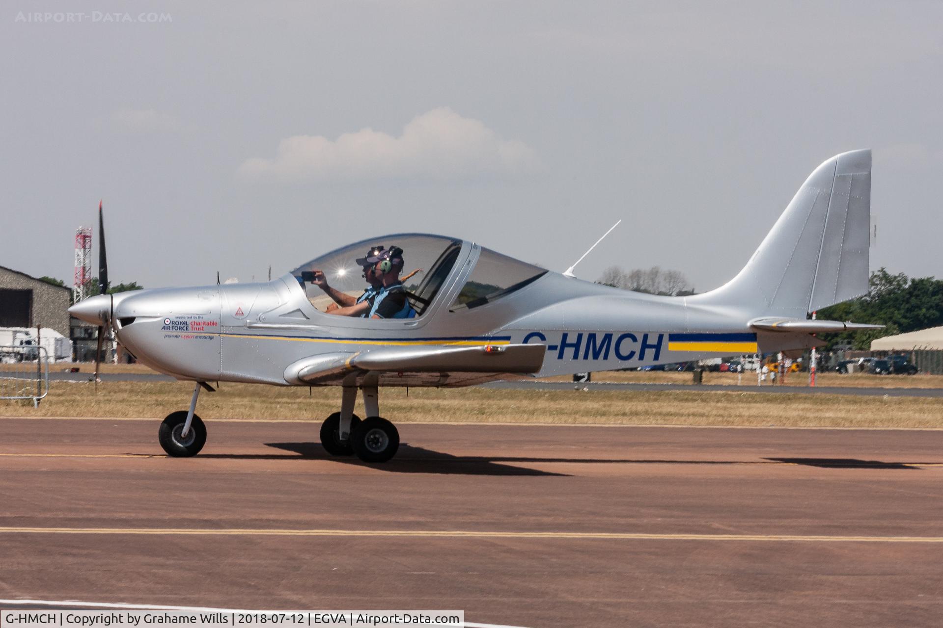G-HMCH, 2017 Evektor EV-97 Eurostar SL C/N 2016-4239, EV-97 Eurostar SL G-HMCH RAF Halton Microlight Club Fairford 12/7/18
