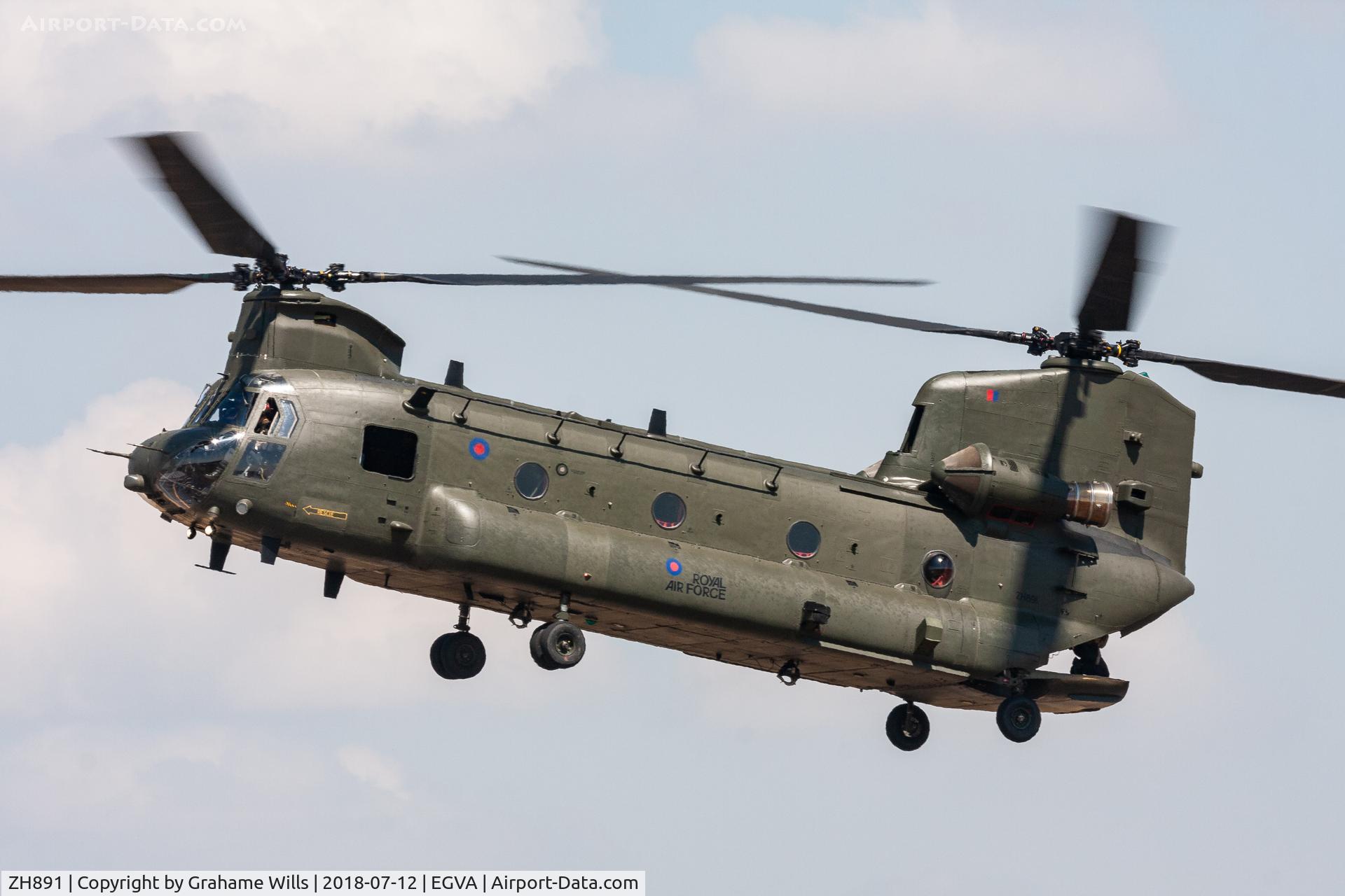ZH891, 1997 Boeing Chinook HC.6A C/N M4454, Boeing Vertol Chinook HC6A ZH891 27 Sqd RAF Fairford 12/7/18