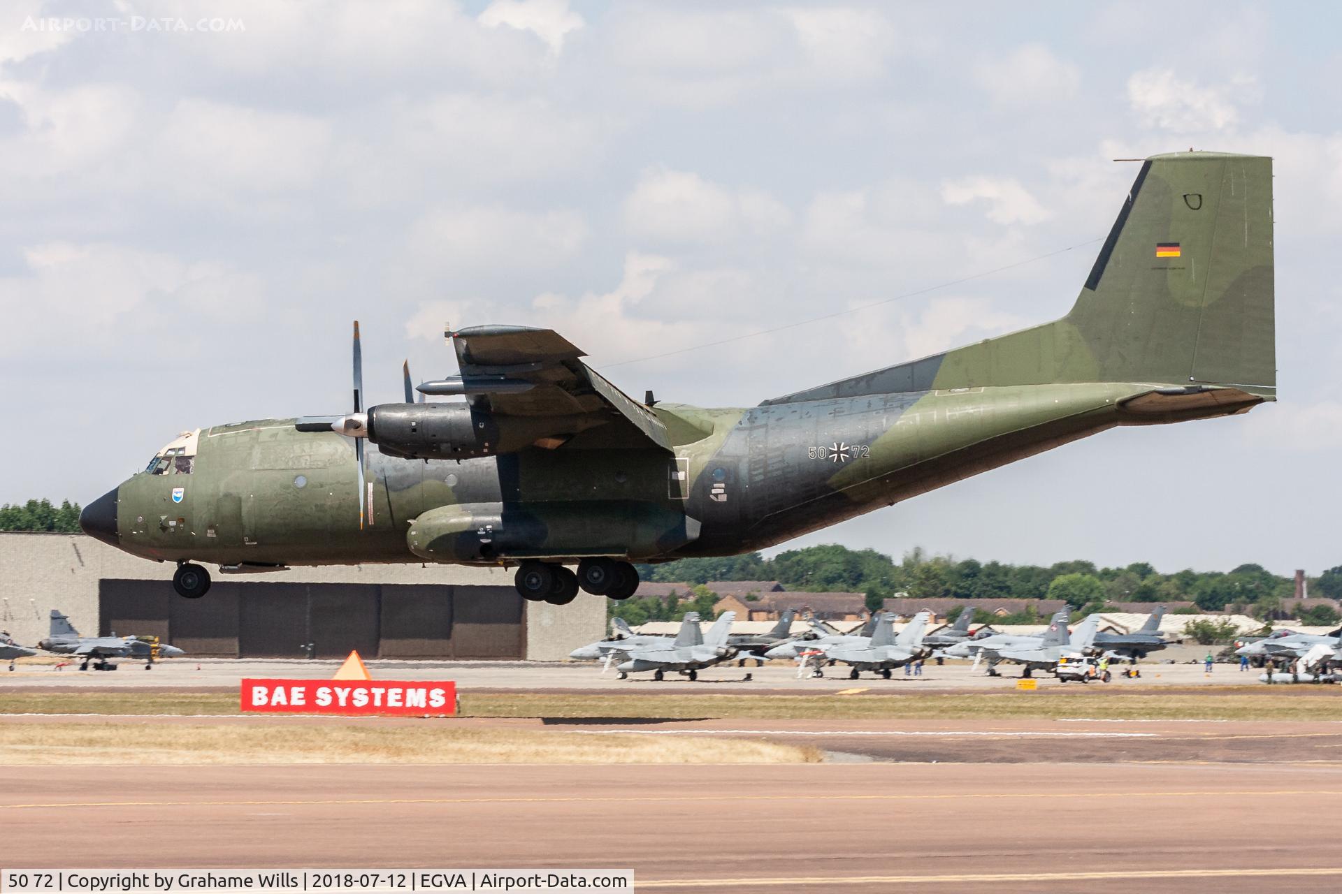 50 72, Transall C-160D C/N D109, Transall C160D 5072 LTG 63 German AF, Fairford 12/7/18