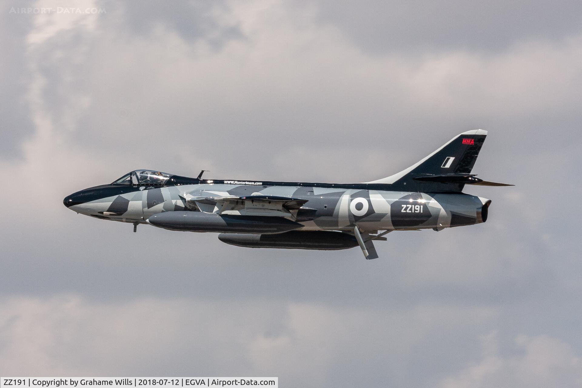 ZZ191, 1959 Hawker Hunter F.58 C/N 41H-697425, Hawker Hunter F58A ZZ191 (G-HHAD) Hawker Hunter Aviation, Fairford 12/7/18