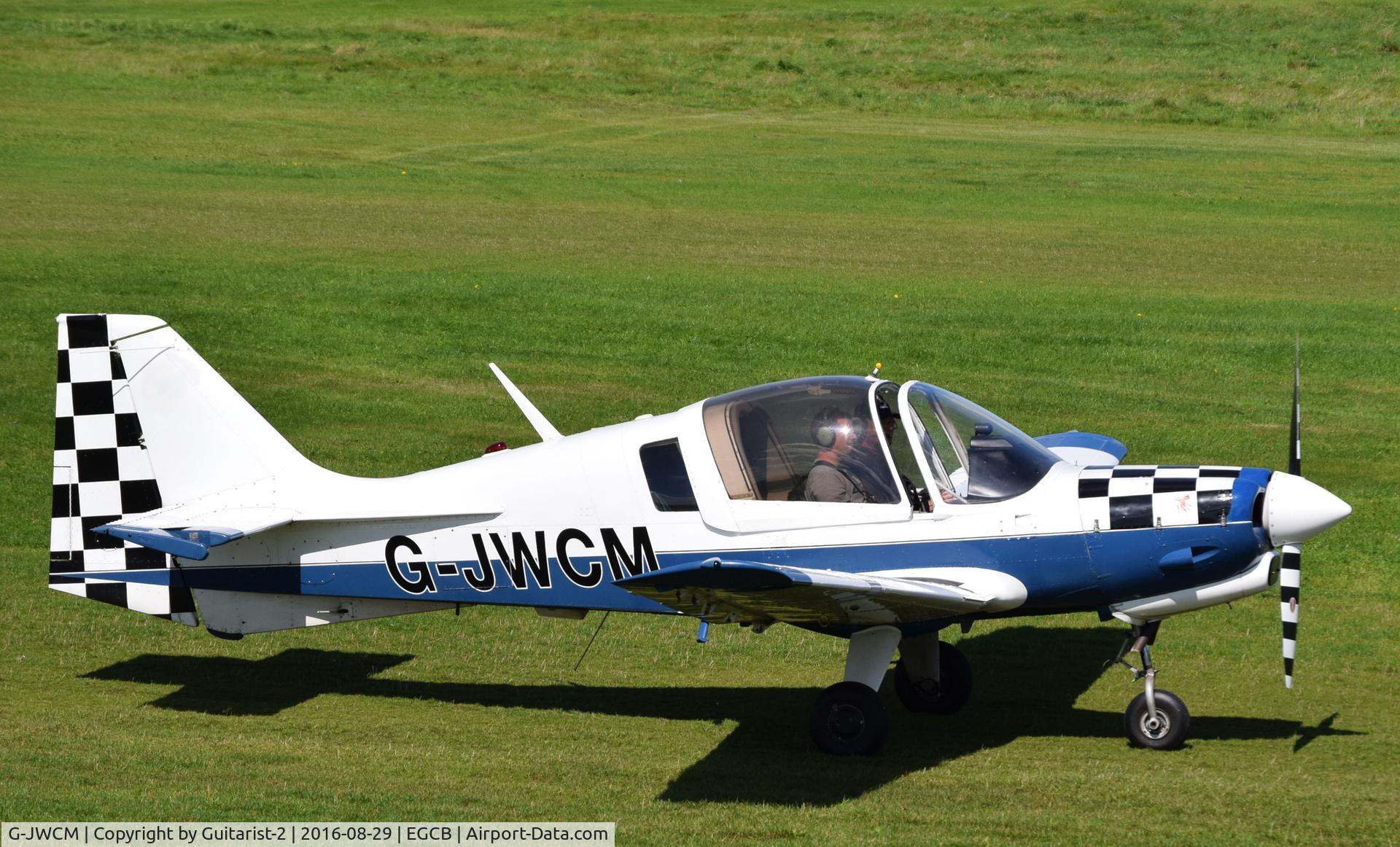 G-JWCM, 1980 Scottish Aviation Bulldog Series 120 Model 1210 C/N BH120/408, At City Airport Manchester