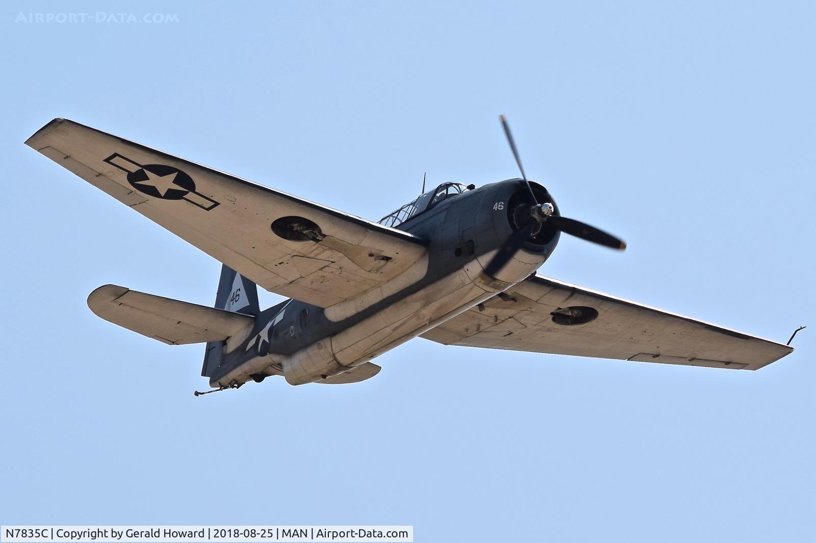 N7835C, Grumman TBM-3E Avenger C/N 7154, Flying at the Nampa Airshow.