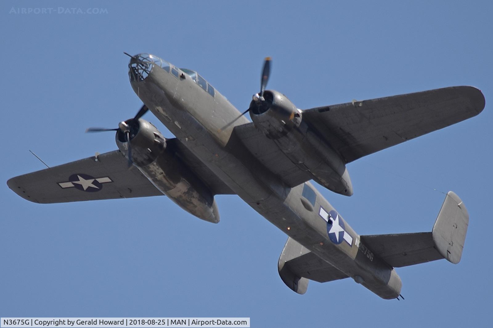 N3675G, 1944 North American B-25J Mitchell Mitchell C/N 108-33698, Airshow flyby.