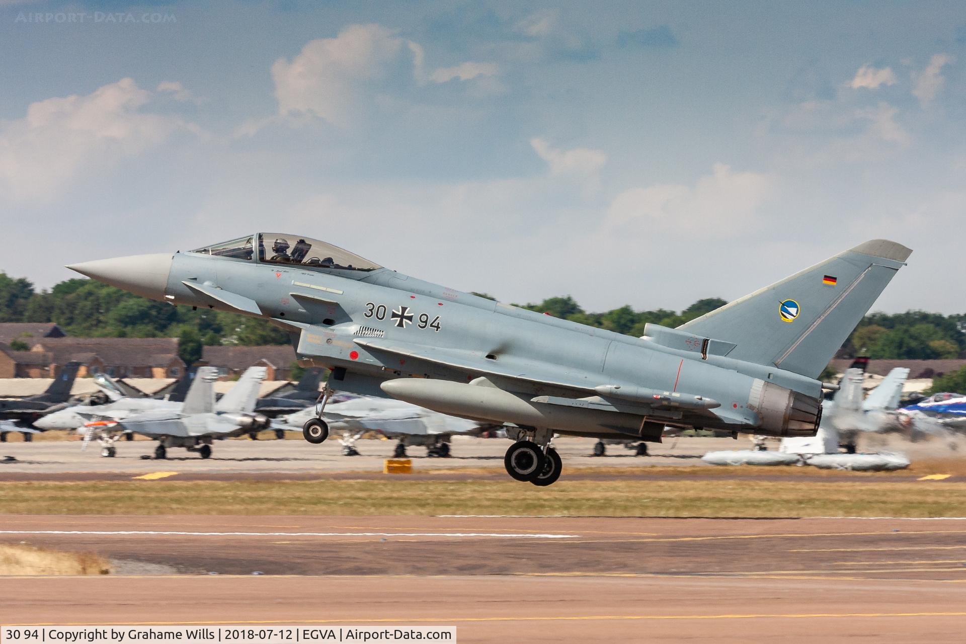 30 94, Eurofighter EF-2000 Typhoon S C/N GS073, Eurofighter EF-2000 3094 TLG 74 German AF, Fairford 12/7/18