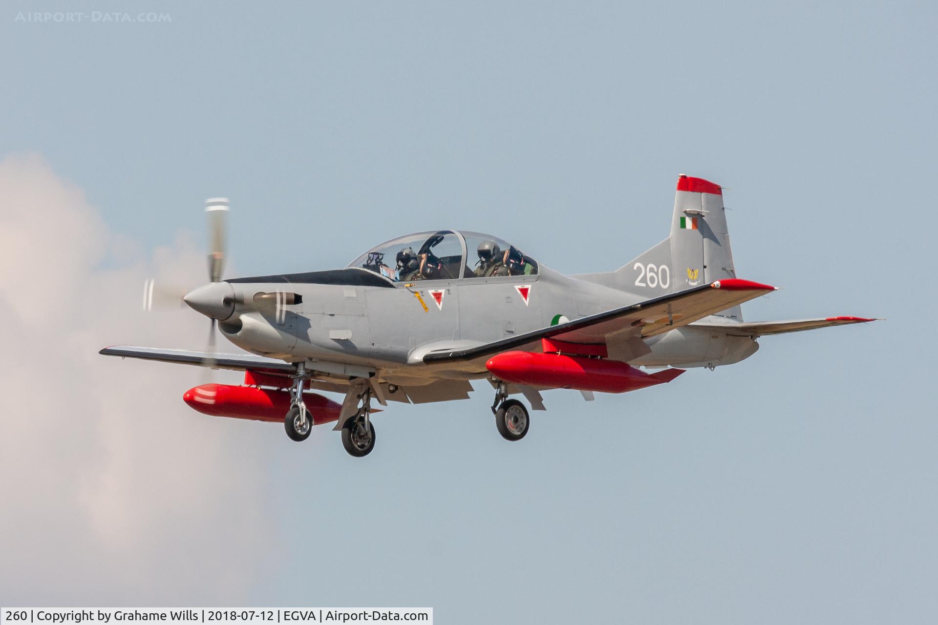 260, Pilatus PC-9M C/N 655, Pilatus PC-9M 260 101 Sqd Irish Air Corps, Fairford 12/7/18
