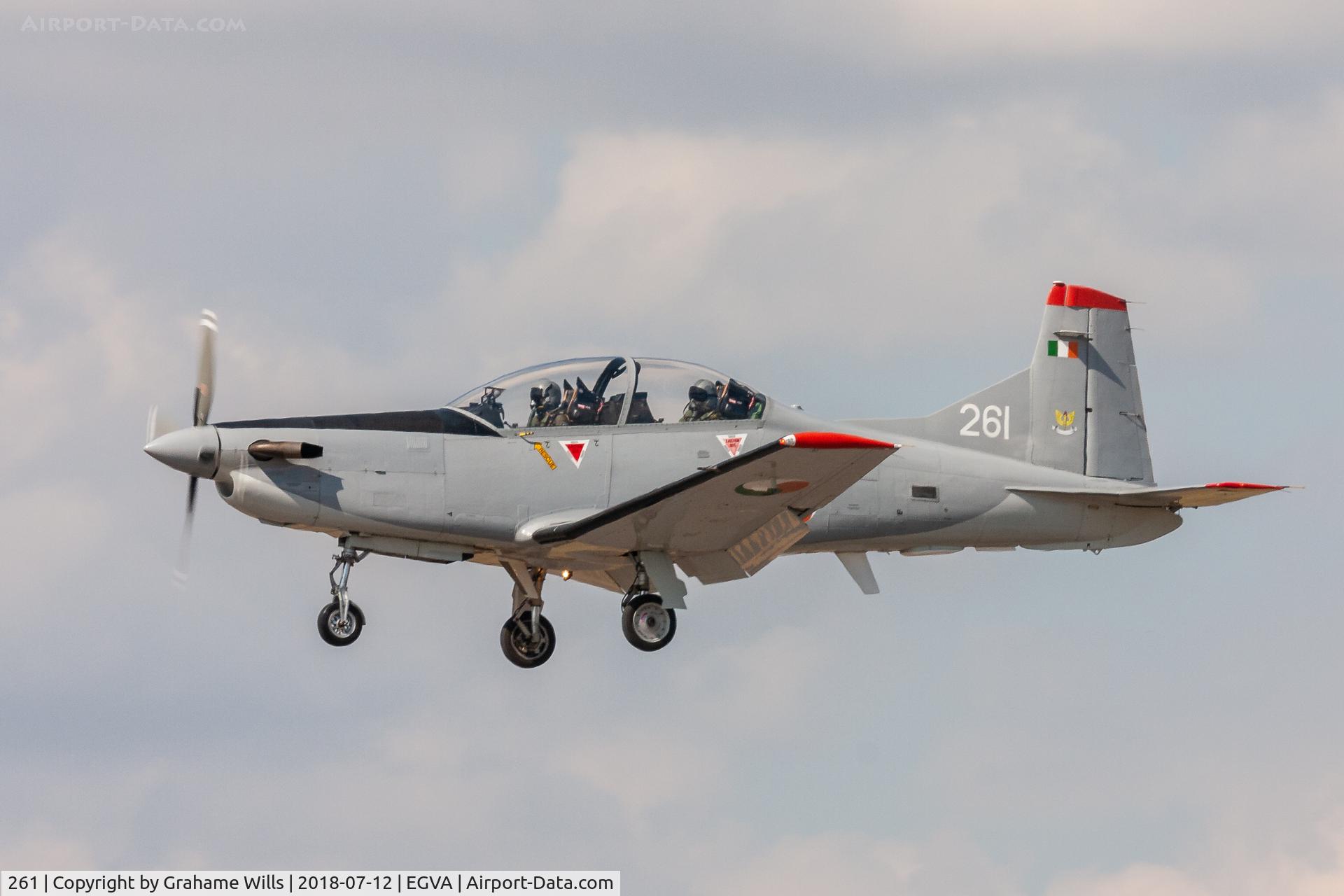 261, Pilatus PC-9M C/N 656, Pilatus PC-9M 261 101 Sqd Irish Air Corps, Fairford 12/7/18