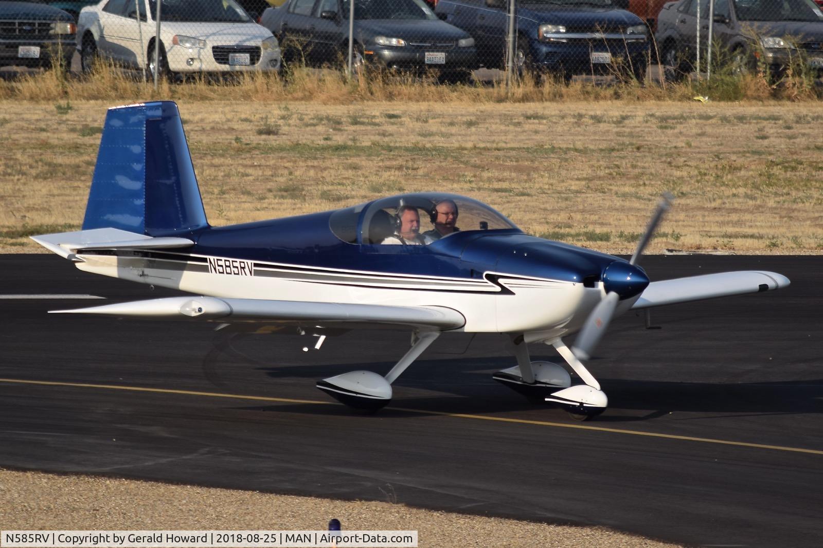 N585RV, 2007 Vans RV-7A C/N 72127, Taxiing off RWY 29.