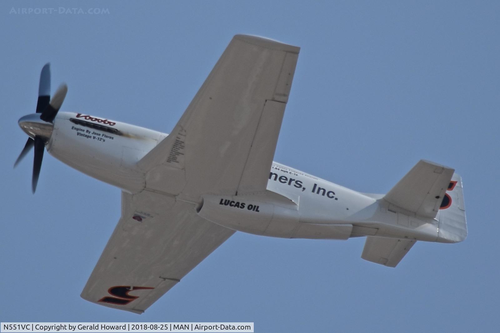 N551VC, 1944 North American F-51D Mustang C/N 44-73415, Flyby during airshow.