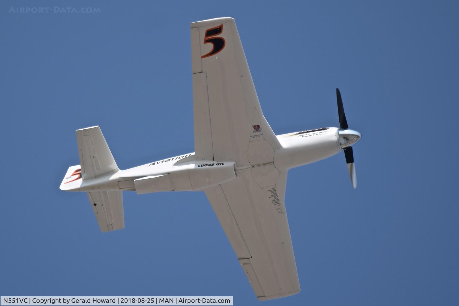 N551VC, 1944 North American F-51D Mustang C/N 44-73415, Flyby during airshow.