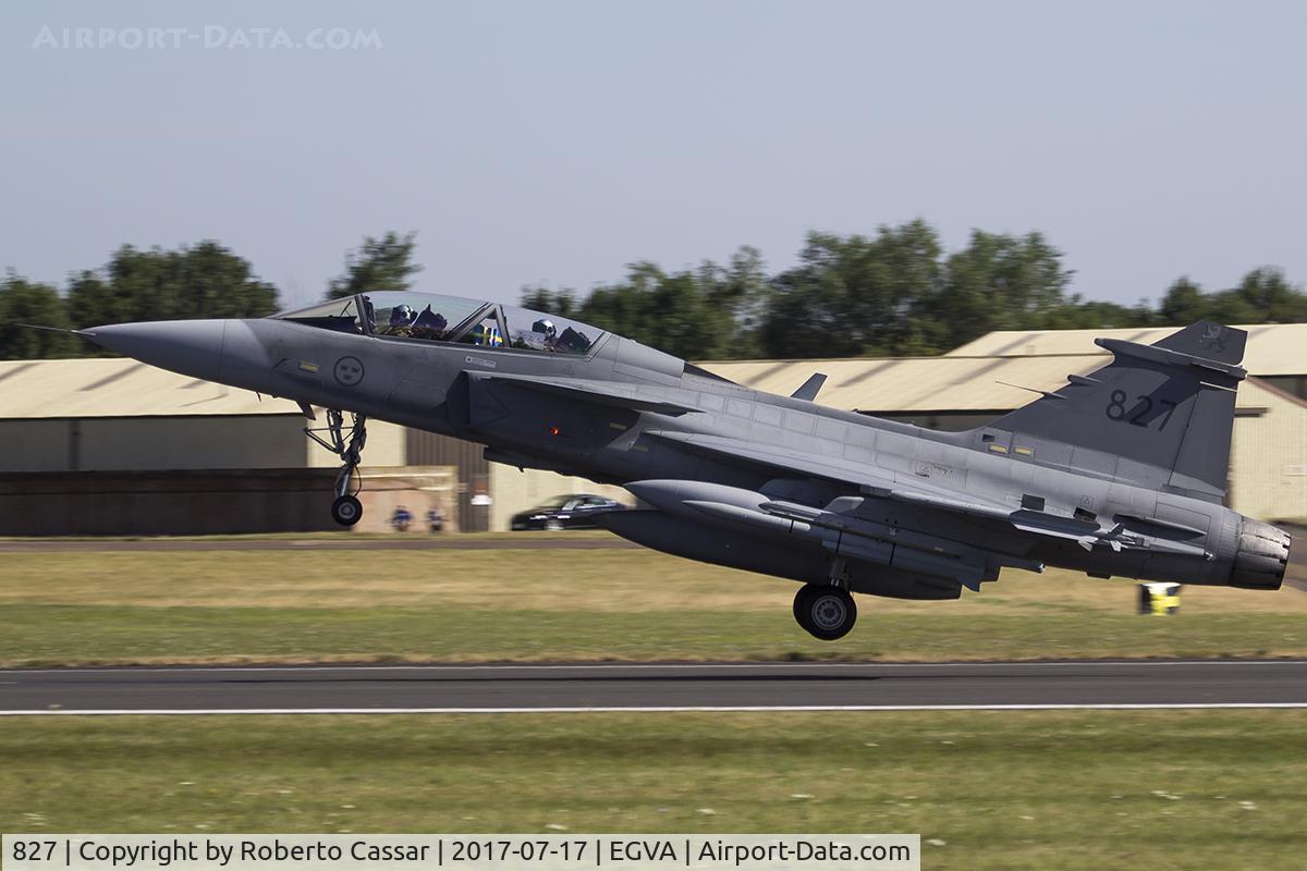 827, Saab JAS-39D Gripen C/N 39827, RIAT 2017