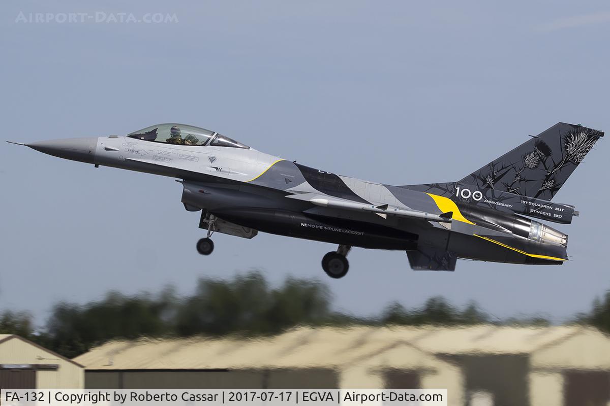 FA-132, SABCA F-16AM Fighting Falcon C/N 6H-132, RIAT 2017