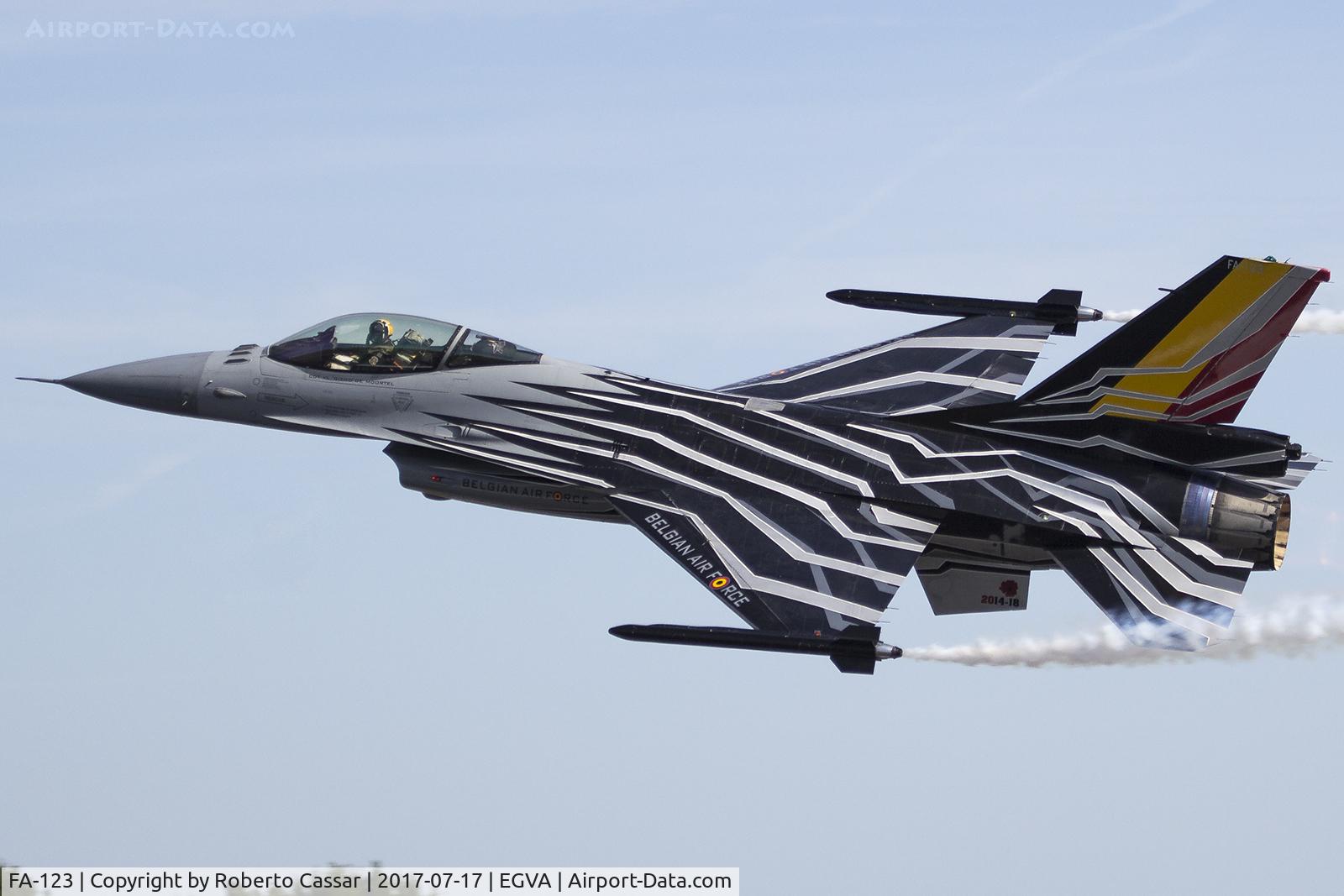 FA-123, SABCA F-16AM Fighting Falcon C/N 6H-123, RIAT 2017