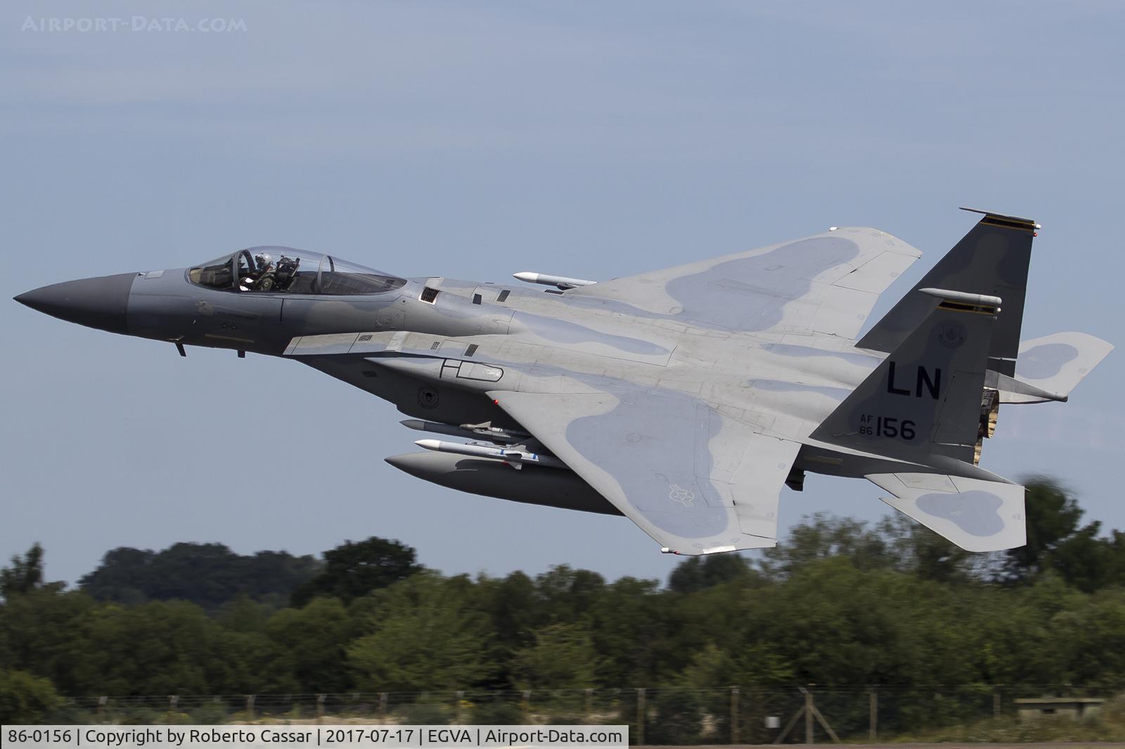 86-0156, 1986 McDonnell Douglas F-15C Eagle C/N 1003/C384, RIAT 2017