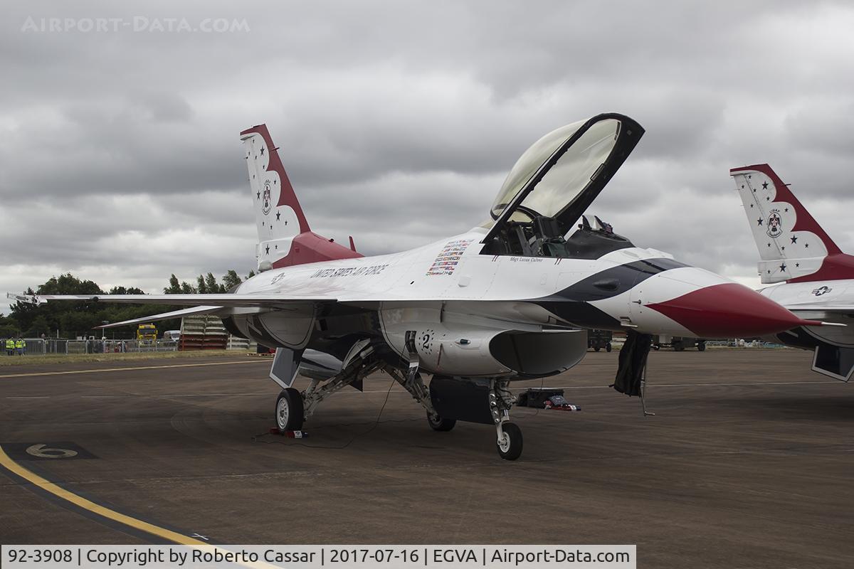 92-3908, 1992 General Dynamics F-16CM Fighting Falcon C/N CC-150, RIAT 2018