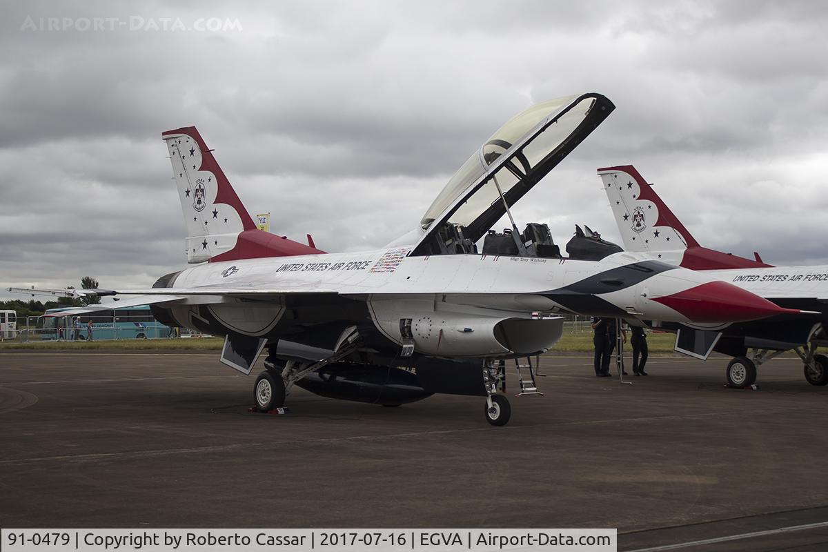 91-0479, 1991 General Dynamics F-16D Fighting Falcon C/N CD-34, RIAT 2017