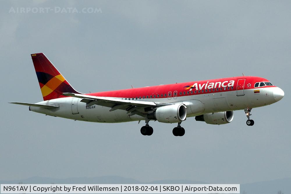 N961AV, 2009 Airbus A320-214 C/N 3961, AVIANCA