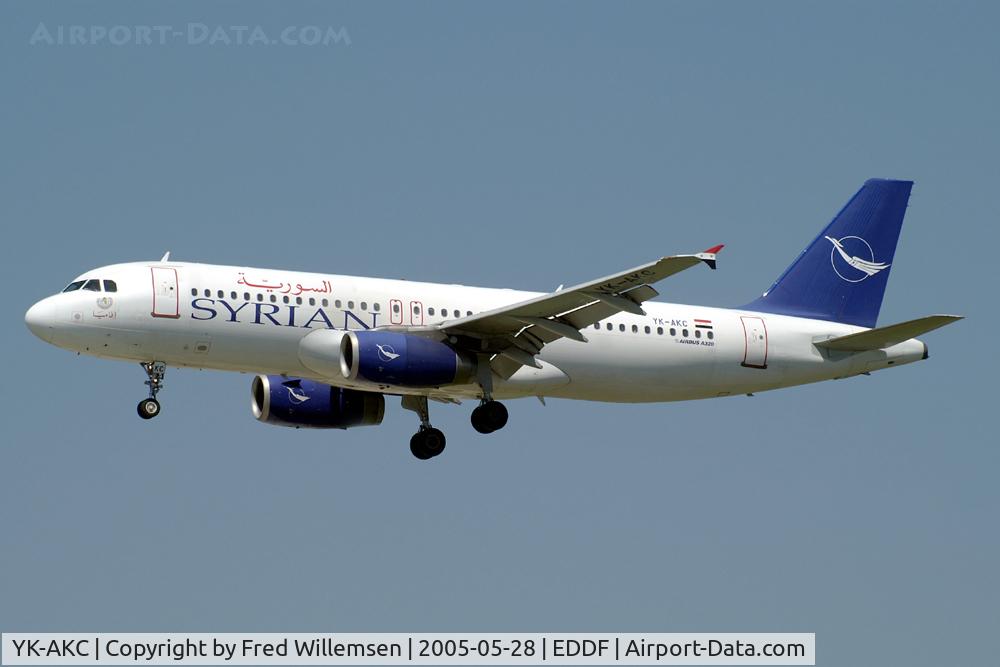 YK-AKC, 1999 Airbus A320-232 C/N 1032, SYRIANAIR