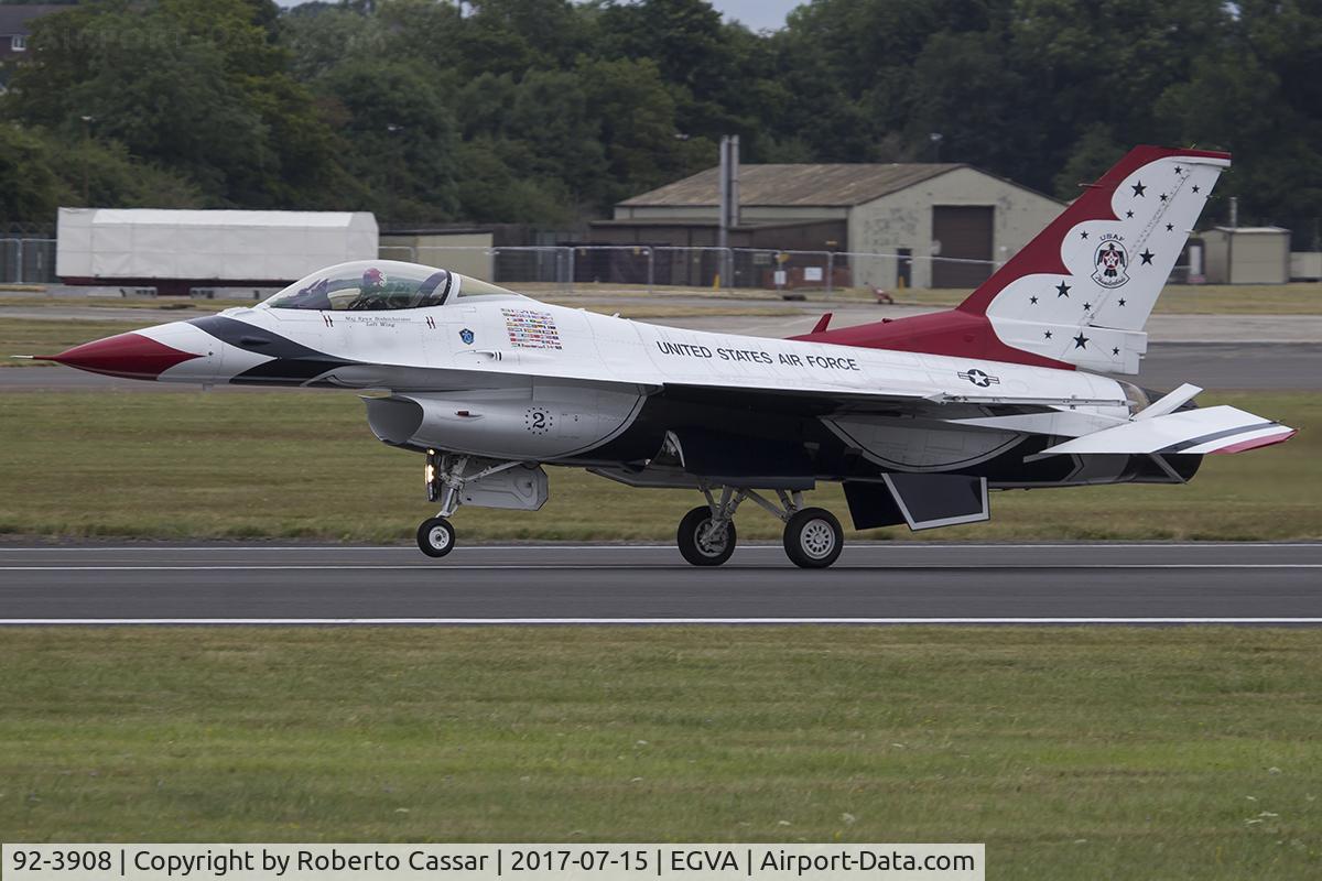 92-3908, 1992 General Dynamics F-16CM Fighting Falcon C/N CC-150, RIAT 2017