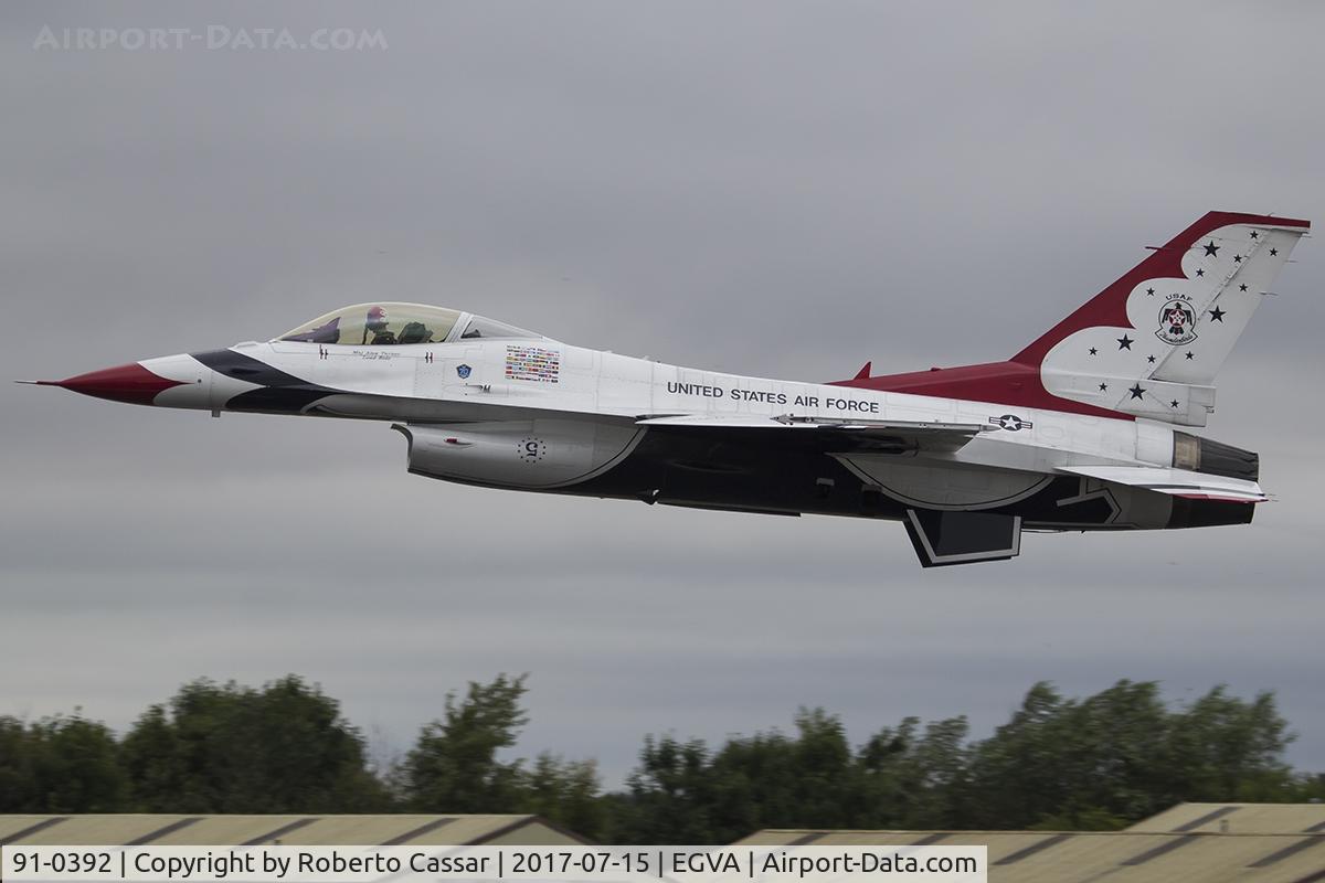 91-0392, 1993 General Dynamics F-16C Fighting Falcon C/N CC-90, RIAT 2017