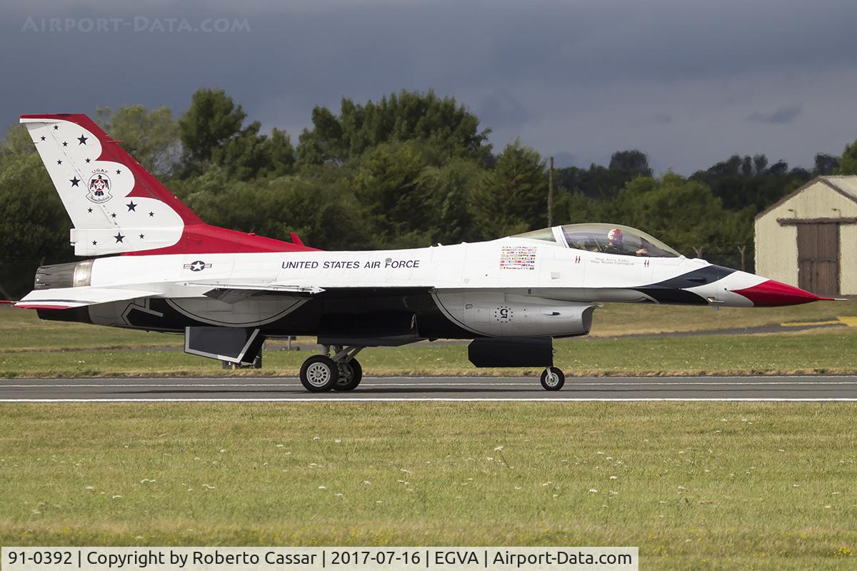91-0392, 1993 General Dynamics F-16C Fighting Falcon C/N CC-90, RIAT 2017