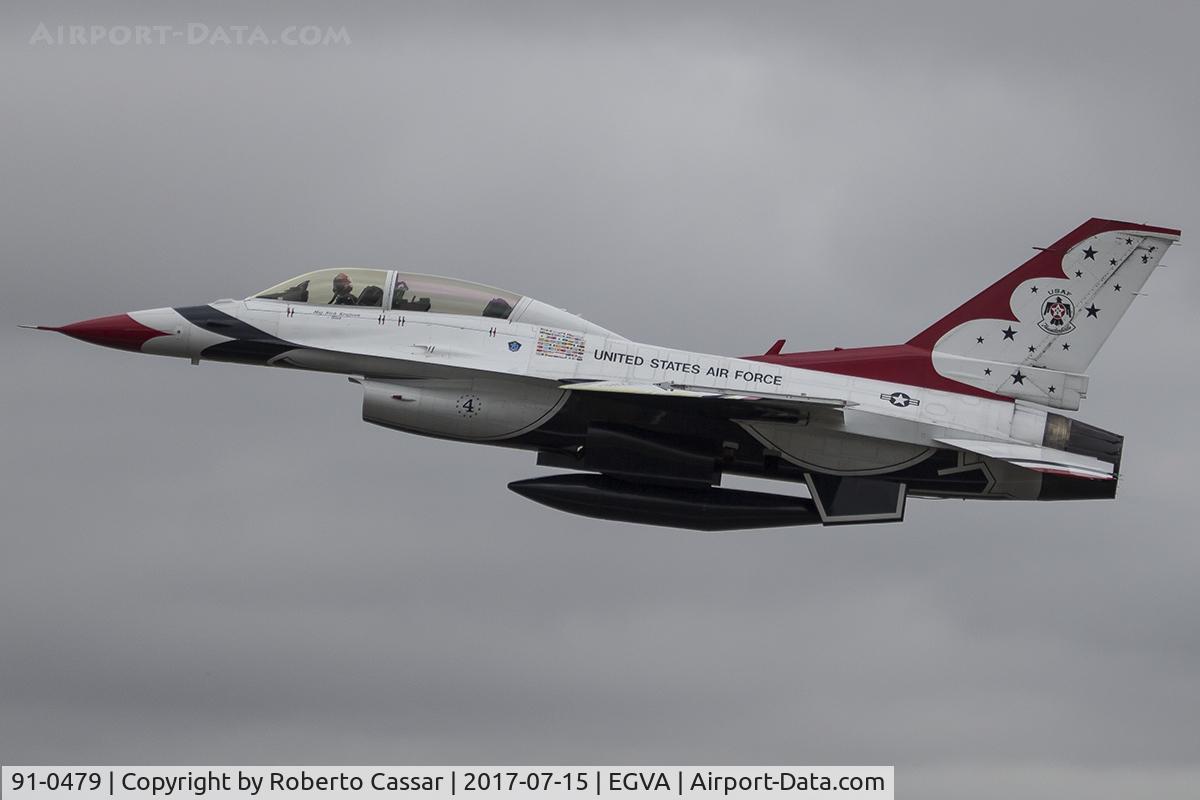 91-0479, 1991 General Dynamics F-16D Fighting Falcon C/N CD-34, RIAT 2017