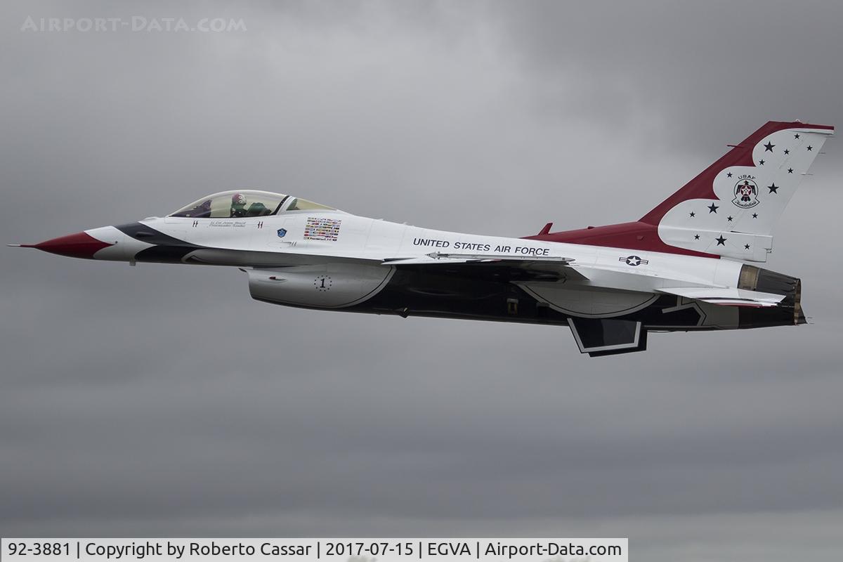92-3881, 1992 General Dynamics F-16C Fighting Falcon C/N CC-123, RIAT 2017