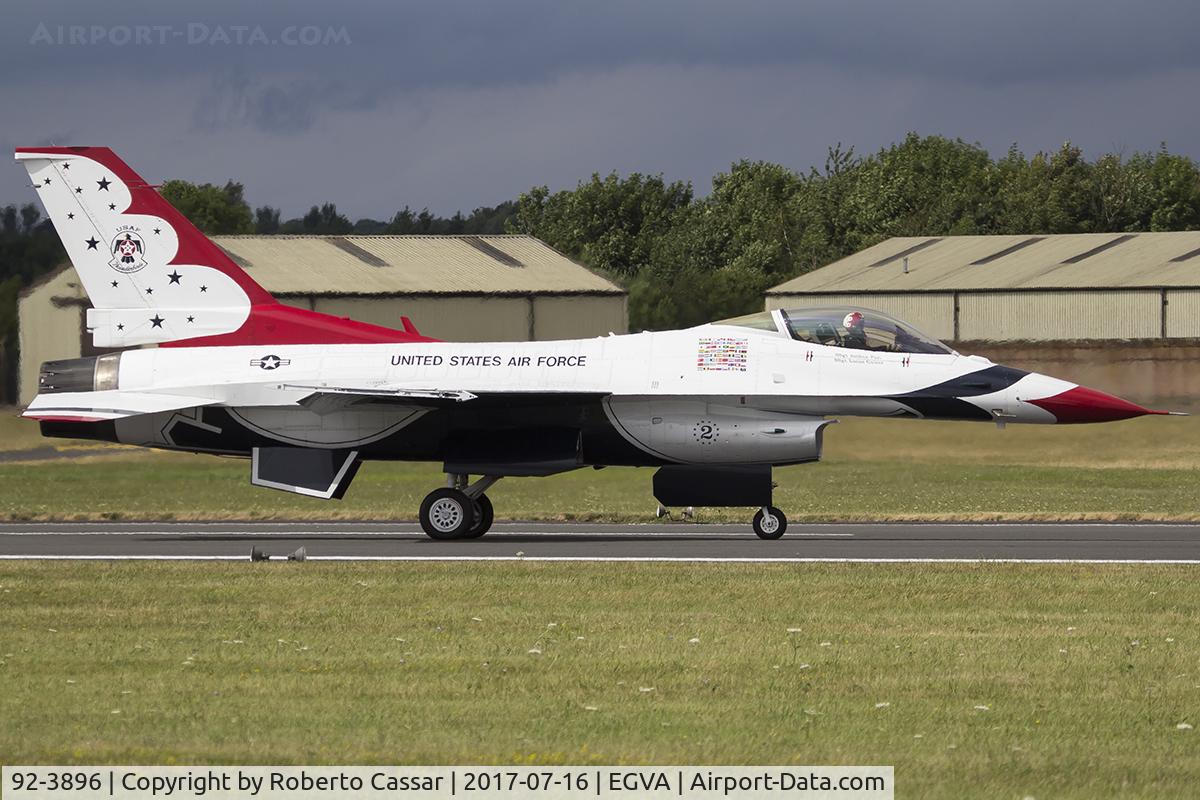 92-3896, General Dynamics F-16CJ Fighting Falcon C/N CC-138, RIAT 2017