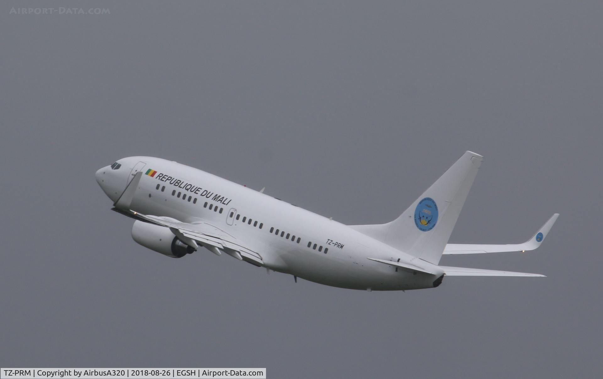 TZ-PRM, 1999 Boeing 737-7BC C/N 30328, Departing after a repaint into the new livery