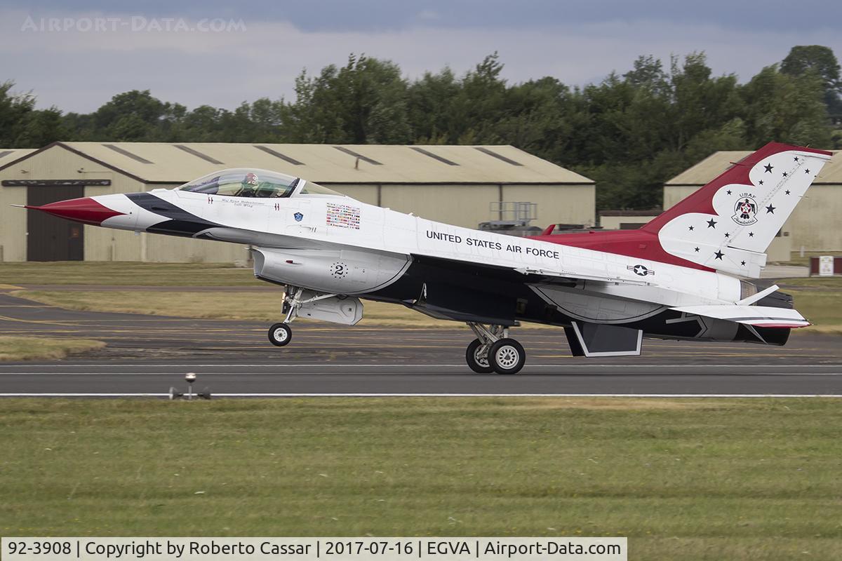 92-3908, 1992 General Dynamics F-16CM Fighting Falcon C/N CC-150, RIAT 2017