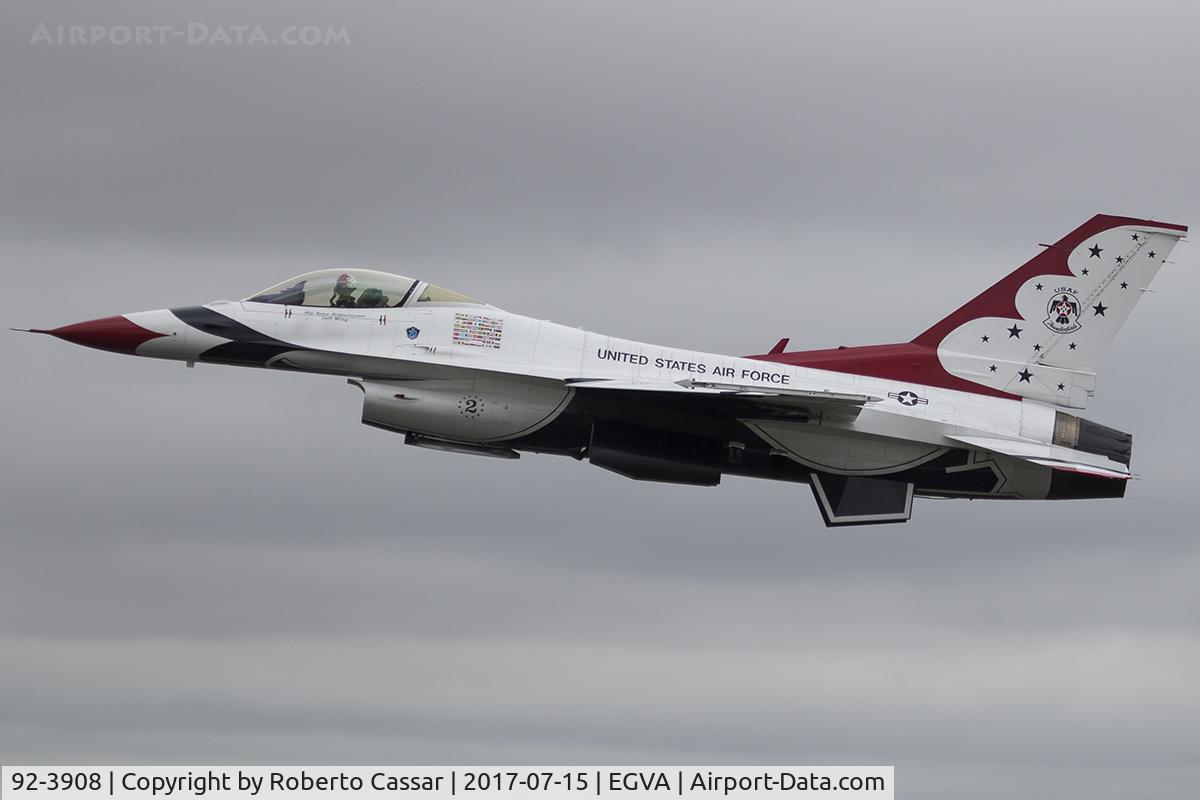 92-3908, 1992 General Dynamics F-16CM Fighting Falcon C/N CC-150, RIAT 2017
