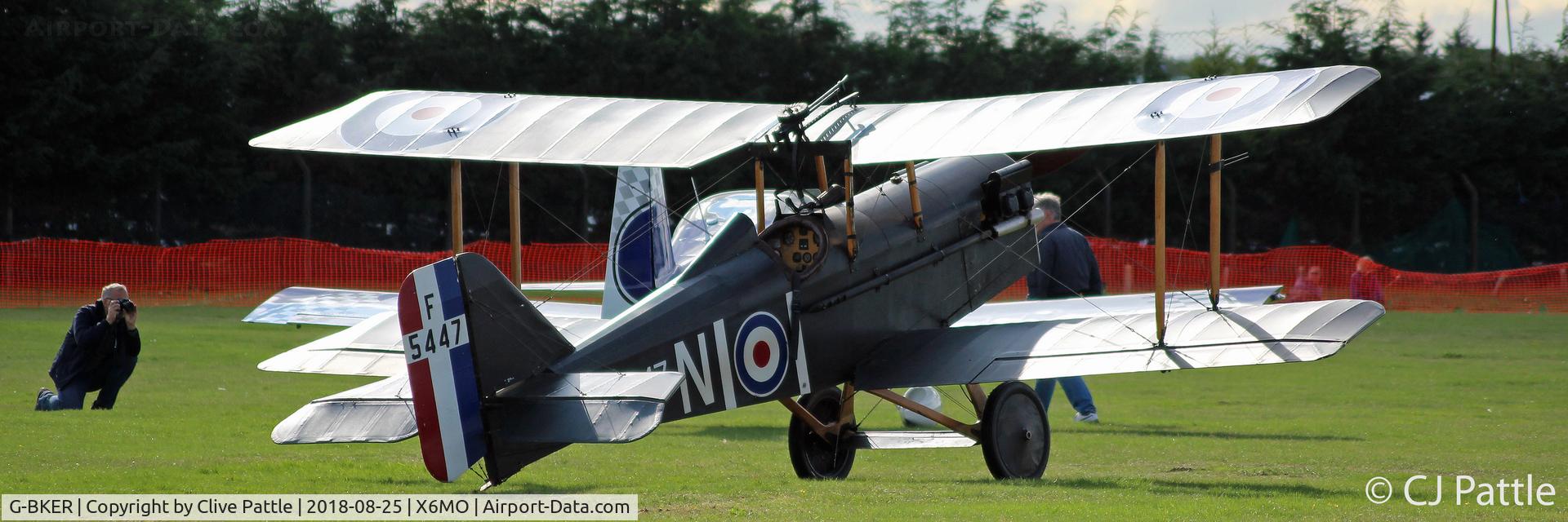 G-BKER, 1987 Royal Aircraft Factory SE-5A Replica C/N PFA 020-10641, Present at the Montrose Air Station Heritage Centre light aircraft fly-in held on 25th August 2018.